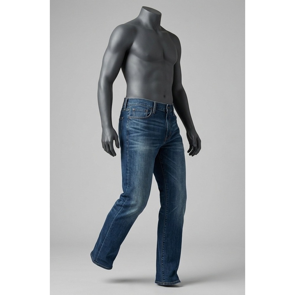 Lucky Brand Virtue Straight Leg Blue Denim Jeans Vintage Distressed Menswear 40W